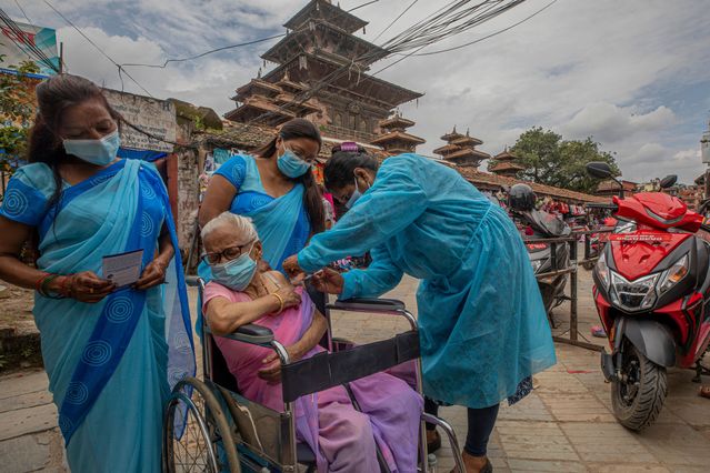 AstraZeneca vaccine in Kathmandu
